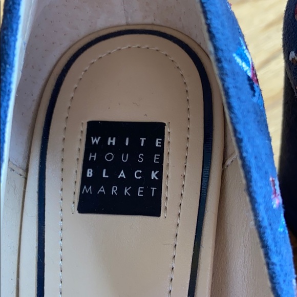 Navy floral White House black market heels - Picture 4 of 6